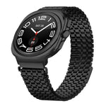 Bracelet de montre en acier inoxydable à boucle magnétique neuf perles, pour Samsung Galaxy Watch Ultra 47mm / Ultra 2025