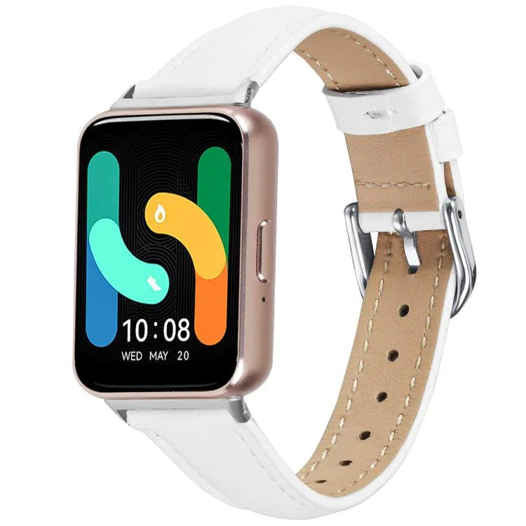 Bracelet de montre fin en cuir véritable, Pour Samsung Galaxy Fit3
