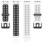 Bracelet de montre en silicone bicolore à double rangée de trous Ocean, pour Apple Watch 46 mm / 49 mm / 45 mm / 44 mm