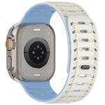Bracelet de montre magnétique en silicone Mountain Armor, compatible avec les Apple Watch 46 mm / 49 mm / 45 mm / 44 mm et 42 mm / 41 mm / 40 mm / 38 mm.
