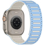 Bracelet de montre magnétique souple bicolore Colorful Spirit Piano, pour Apple Watch 46 mm / 49 mm / 45 mm / 44 mm