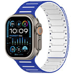 Bracelet de montre magnétique souple bicolore Colorful Spirit Piano, pour Apple Watch 46 mm / 49 mm / 45 mm / 44 mm
