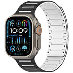 Bracelet de montre magnétique souple bicolore Colorful Spirit Piano, pour Apple Watch 46 mm / 49 mm / 45 mm / 44 mm