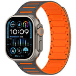 Bracelet de montre magnétique souple bicolore Colorful Spirit Piano, pour Apple Watch 46 mm / 49 mm / 45 mm / 44 mm