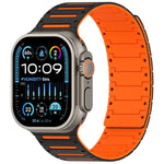 Bracelet de montre magnétique souple bicolore Colorful Spirit Piano, pour Apple Watch 46 mm / 49 mm / 45 mm / 44 mm