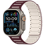Bracelet de montre magnétique souple bicolore Colorful Spirit Piano, pour Apple Watch 46 mm / 49 mm / 45 mm / 44 mm