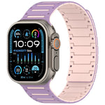 Bracelet de montre magnétique souple bicolore Colorful Spirit Piano, pour Apple Watch 46 mm / 49 mm / 45 mm / 44 mm