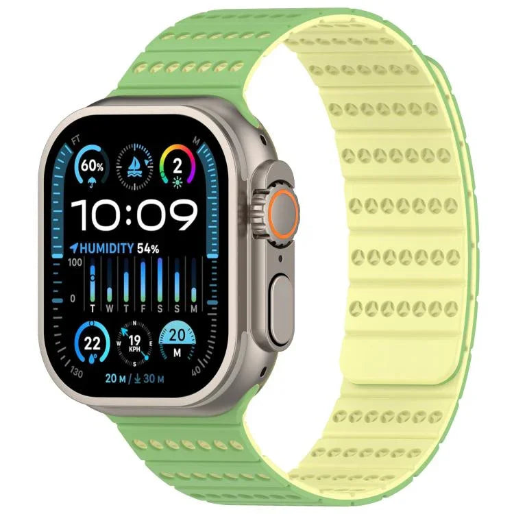 Bracelet magnétique nid d'abeille pour Apple Watch 42 mm / 41 mm / 40 mm / 38 mm et 46 mm / 49 mm / 45 mm / 44 mm