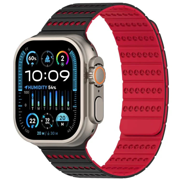 Bracelet magnétique nid d'abeille pour Apple Watch 42 mm / 41 mm / 40 mm / 38 mm et 46 mm / 49 mm / 45 mm / 44 mm
