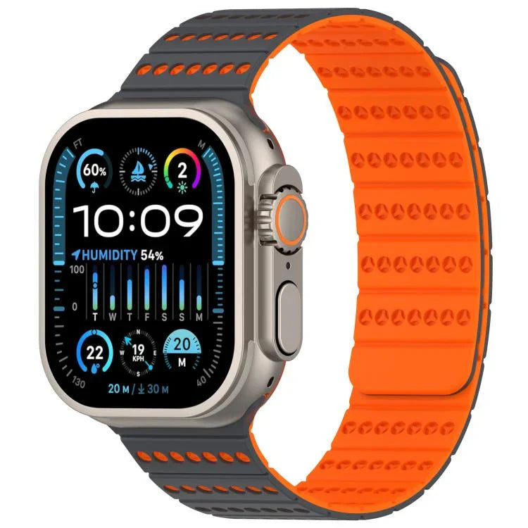 Bracelet magnétique nid d'abeille pour Apple Watch 42 mm / 41 mm / 40 mm / 38 mm et 46 mm / 49 mm / 45 mm / 44 mm