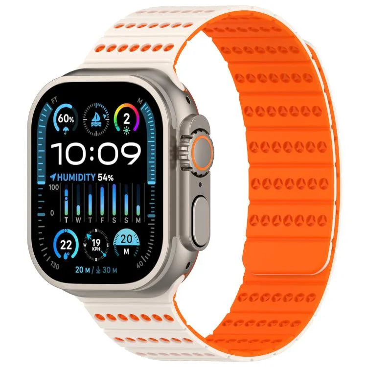 Bracelet magnétique nid d'abeille pour Apple Watch 42 mm / 41 mm / 40 mm / 38 mm et 46 mm / 49 mm / 45 mm / 44 mm