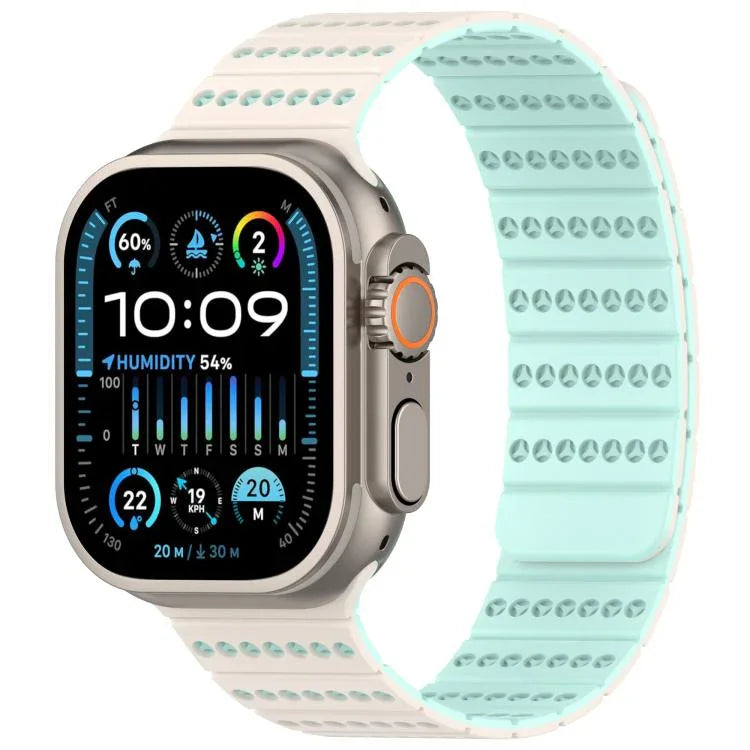 Bracelet magnétique nid d'abeille pour Apple Watch 42 mm / 41 mm / 40 mm / 38 mm et 46 mm / 49 mm / 45 mm / 44 mm