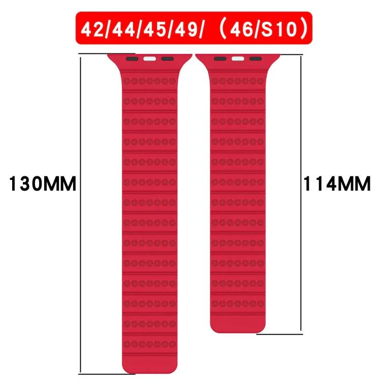 Bracelet magnétique nid d'abeille pour Apple Watch 42 mm / 41 mm / 40 mm / 38 mm et 46 mm / 49 mm / 45 mm / 44 mm