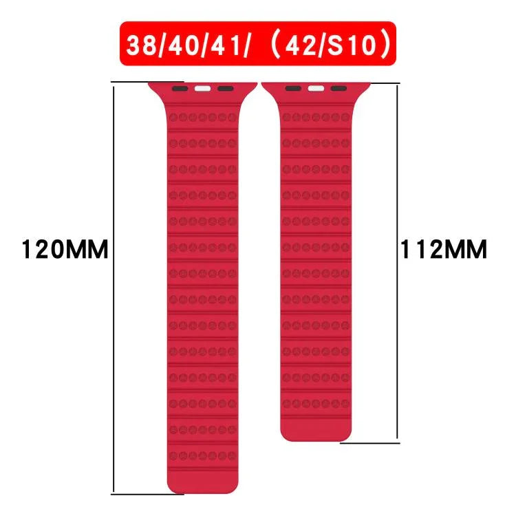 Bracelet magnétique nid d'abeille pour Apple Watch 42 mm / 41 mm / 40 mm / 38 mm et 46 mm / 49 mm / 45 mm / 44 mm