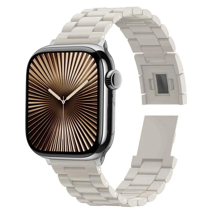 Bracelet de montre en polycarbonate à boucle magnétique à trois billes, motif bonbon, compatible avec Apple Watch 46 mm / 49 mm / 45 mm / 44 mm et Apple Watch 42 mm / 41 mm / 40 mm / 38 mm.