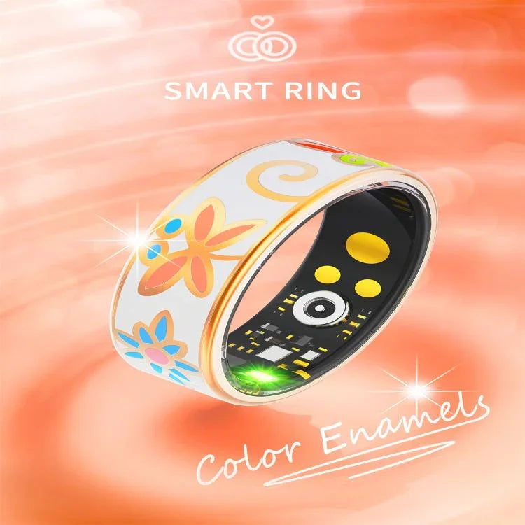 Bague connectée R18 taille 10, suivi de la fréquence cardiaque, de l'oxygénation sanguine, du sommeil et des soins pour la famille