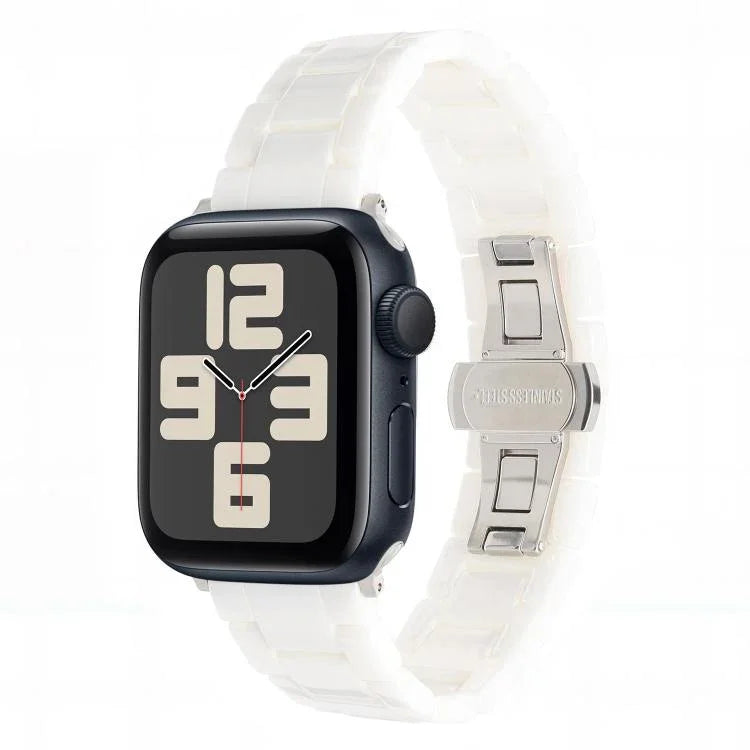 Bracelet de montre en céramique Tank Grain, compatible avec Apple Watch 46 mm / 49 mm / 45 mm / 44 mm et Apple Watch 42 mm / 41 mm / 40 mm / 38 mm