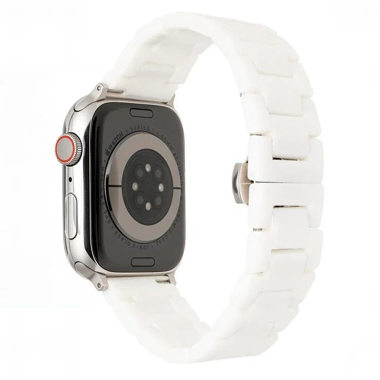 Bracelet de montre en céramique Tank Grain, compatible avec Apple Watch 46 mm / 49 mm / 45 mm / 44 mm et Apple Watch 42 mm / 41 mm / 40 mm / 38 mm