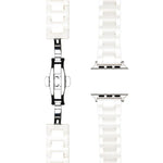 Bracelet de montre en céramique Tank Grain, compatible avec Apple Watch 46 mm / 49 mm / 45 mm / 44 mm et Apple Watch 42 mm / 41 mm / 40 mm / 38 mm
