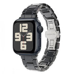Bracelet de montre en céramique Tank Grain, compatible avec Apple Watch 46 mm / 49 mm / 45 mm / 44 mm et Apple Watch 42 mm / 41 mm / 40 mm / 38 mm