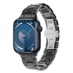 Bracelet de montre en céramique Tank Grain, compatible avec Apple Watch 46 mm / 49 mm / 45 mm / 44 mm et Apple Watch 42 mm / 41 mm / 40 mm / 38 mm