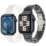 Bracelet de montre en céramique Tank Grain, compatible avec Apple Watch 46 mm / 49 mm / 45 mm / 44 mm et Apple Watch 42 mm / 41 mm / 40 mm / 38 mm
