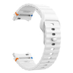 Bracelet de montre en silicone 20 mm à boucle inversée avec grain ondulé, pour Samsung Galaxy Watch 7 40 mm / 44 mm