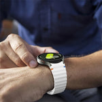 Bracelet de montre en silicone 20 mm à boucle inversée avec grain ondulé, pour Samsung Galaxy Watch 7 40 mm / 44 mm