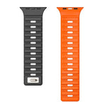 Bracelet de montre magnétique en silicone Norman, compatible avec les Apple Watch 46 mm / 49 mm / 45 mm / 44 mm et 42 mm / 41 mm / 40 mm / 38 mm.