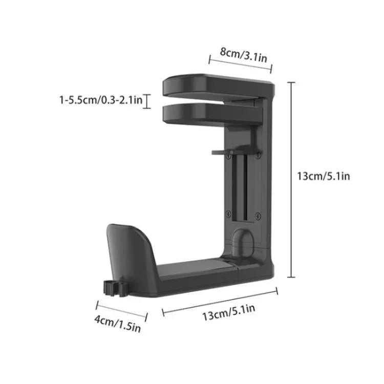 Support de rangement rotatif à 360 degrés sous bureau pour casque de jeu XWJ-EJJ01