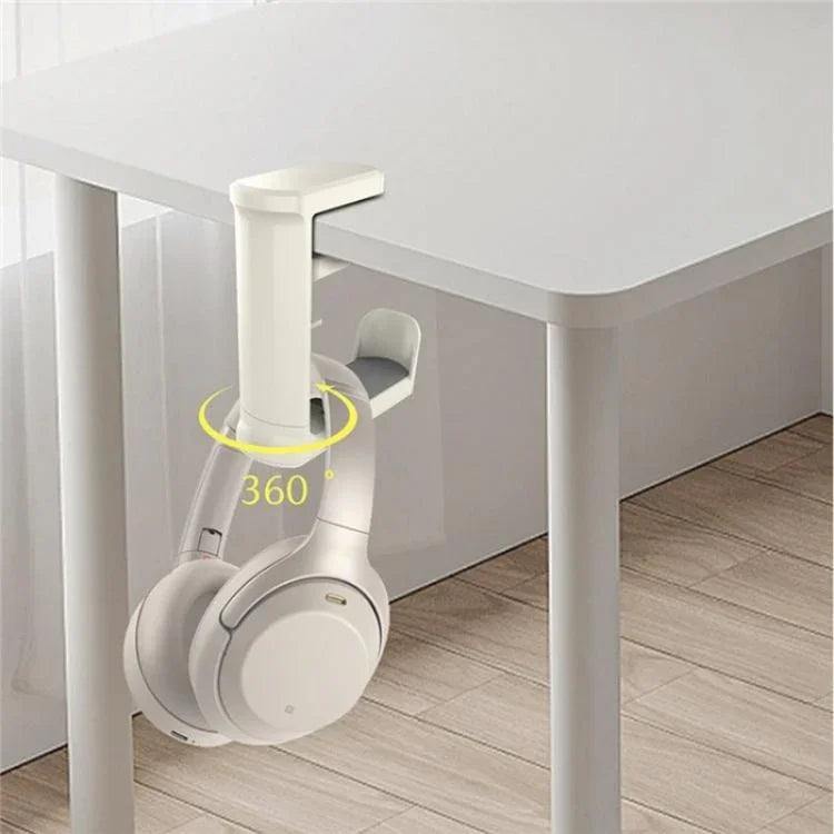 Support de rangement rotatif à 360 degrés sous bureau pour casque de jeu XWJ-EJJ01