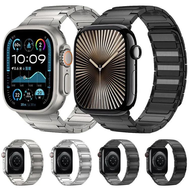 Bracelet magnétique en acier inoxydable I-Beam, pour Apple Watch 46 mm / 49 mm / 45 mm / 44 mm, pour Apple Watch 42 mm / 41 mm / 40 mm / 38 mm