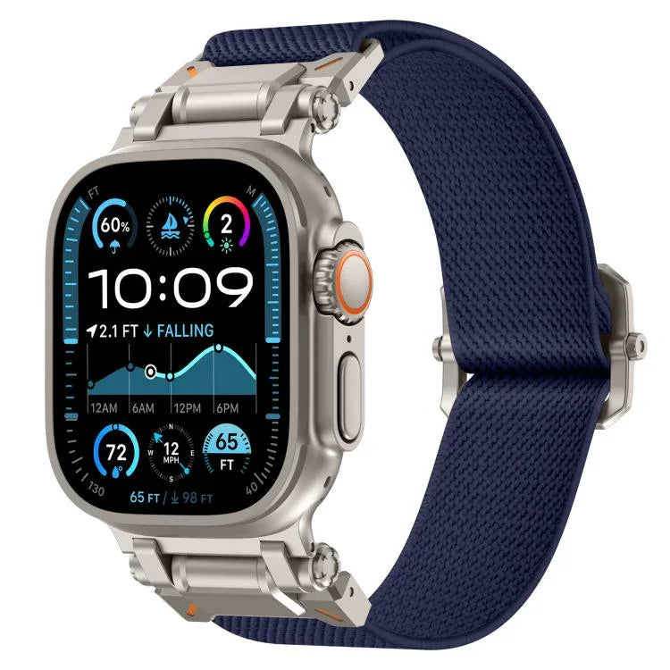 Bracelet de montre Explorer en polyester et nylon, pour Apple Watch 46 mm / 49 mm / 45 mm / 44 mm