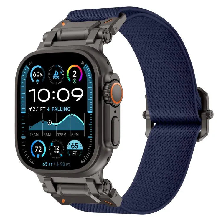 Bracelet de montre Explorer en polyester et nylon, pour Apple Watch 46 mm / 49 mm / 45 mm / 44 mm