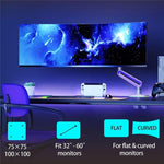 Pied de Moniteur de Jeu avec Ressort Mécanique Réglable en Hauteur pour Bureau NORTH BAYOU G70, G70