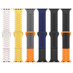 Bracelet de montre magnétique en silicone à motif écailles de dragon en acier, pour Apple Watch 46 mm / 49 mm / 45 mm / 44 mm