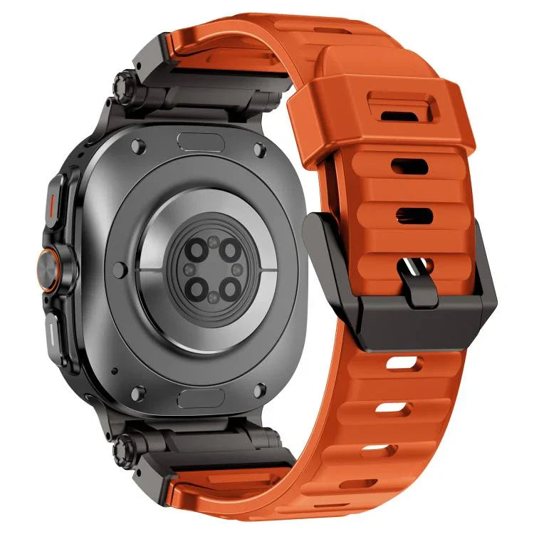 Explorer Metal Head Fluororubber Watch Band, For Samsung Galaxy Watch Ultra 47mm / Ultra 2025