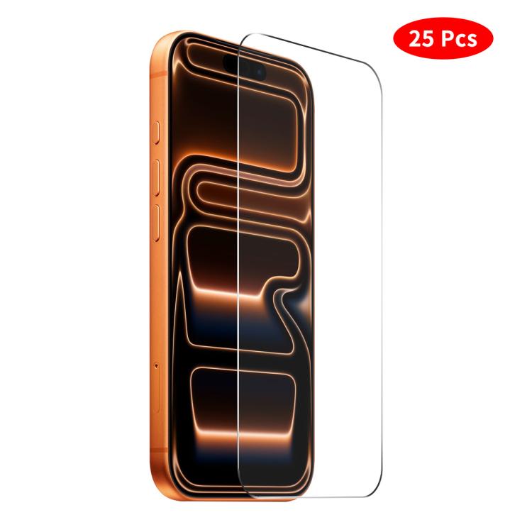 JUNSUNMAY 25 Pcs Film en Verre Trempé Épaissi sans Bord Blanc, Pour iPhone 17 Pro Max, Pour iPhone 17 Pro, Pour iPhone 17, Pour iPhone Air, Pour iPhone 16 Pro Max, Pour iPhone 16 Pro, Pour iPhone 16 Plus, Pour iPhone 16, Pour iPhone 15 Pro Max...