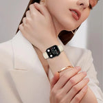 Bracelet de montre en cuir noir texturé litchi avec boucle à ressort, compatible avec Apple Watch 46 mm / 49 mm / 45 mm / 44 mm et Apple Watch 42 mm / 41 mm / 40 mm / 38 mm.