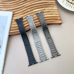 Bracelet de montre incurvé en acier inoxydable détachable sur les côtés, pour Apple Watch 46 mm / 49 mm / 45 mm / 44 mm, pour Apple Watch 42 mm / 41 mm / 40 mm / 38 mm