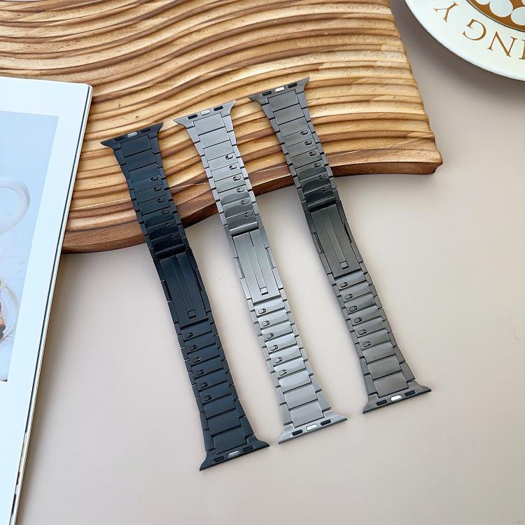 Bracelet de montre incurvé en acier inoxydable détachable sur les côtés, pour Apple Watch 46 mm / 49 mm / 45 mm / 44 mm, pour Apple Watch 42 mm / 41 mm / 40 mm / 38 mm