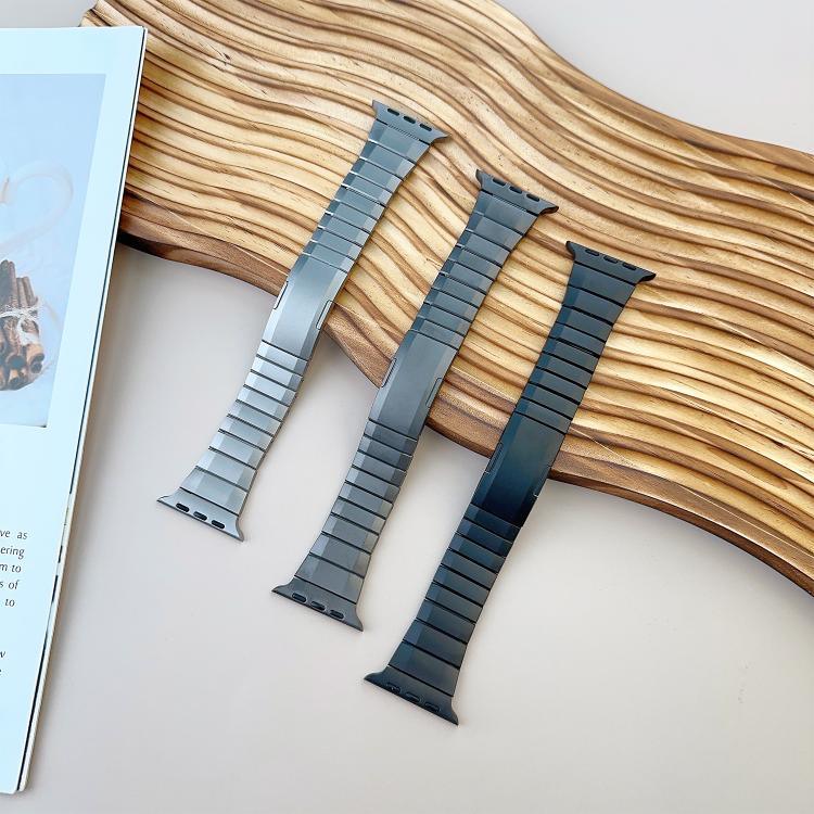Bracelet de montre incurvé en acier inoxydable détachable sur les côtés, pour Apple Watch 46 mm / 49 mm / 45 mm / 44 mm, pour Apple Watch 42 mm / 41 mm / 40 mm / 38 mm