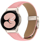 Bracelet de montre en cuir à boucle arrière tortue Starlight à texture litchi à dégagement rapide, pour Samsung Galaxy Watch 7 40 / 44mm
