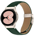Bracelet de montre en cuir à boucle arrière tortue Starlight à texture litchi à dégagement rapide, pour Samsung Galaxy Watch 7 40 / 44mm