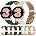 Bracelet de montre en cuir à boucle arrière tortue Starlight à texture litchi à dégagement rapide, pour Samsung Galaxy Watch 7 40 / 44mm