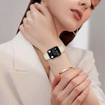 Bracelet de montre en cuir à boucle ardillon effet tortue, motif litchi et étoiles, compatible avec Apple Watch 46 mm / 49 mm / 45 mm / 44 mm et Apple Watch 42 mm / 41 mm / 40 mm / 38 mm.