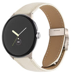 Bracelet de montre en cuir avec boucle texturée Litchi et motif Starlight, pour Google Pixel Watch 4 / 3 / 2 / 1 41 mm