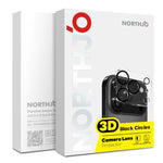 2 protections d'objectif d'appareil photo NORTHJO Film en verre trempé 3D Night Shot, pour iPhone 17 Pro Max, pour iPhone 17 Pro, pour iPhone 17, pour iPhone Air