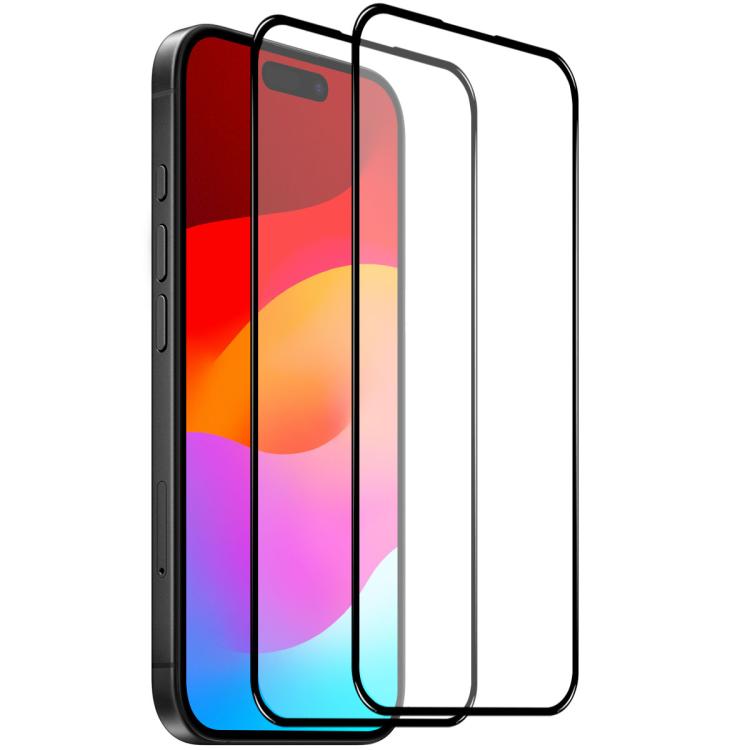 2 pièces NORTHJO A++ 0,3 mm Verre trempé avec impression en soie, colle sur toute la surface, pour iPhone 17 Pro Max, pour iPhone 17 Pro, pour iPhone 17, pour iPhone Air