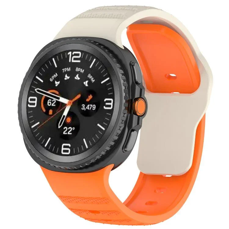 Bracelet de montre en silicone avec boucle à motif à pois, pour Samsung Galaxy Watch8 / Watch8 Classic